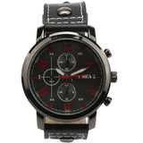 Men's Sports Quartz Watches Mens Watches Luxury Leather Wristwatches