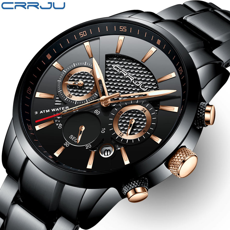 CRRJU Men Watch 30m Waterproof