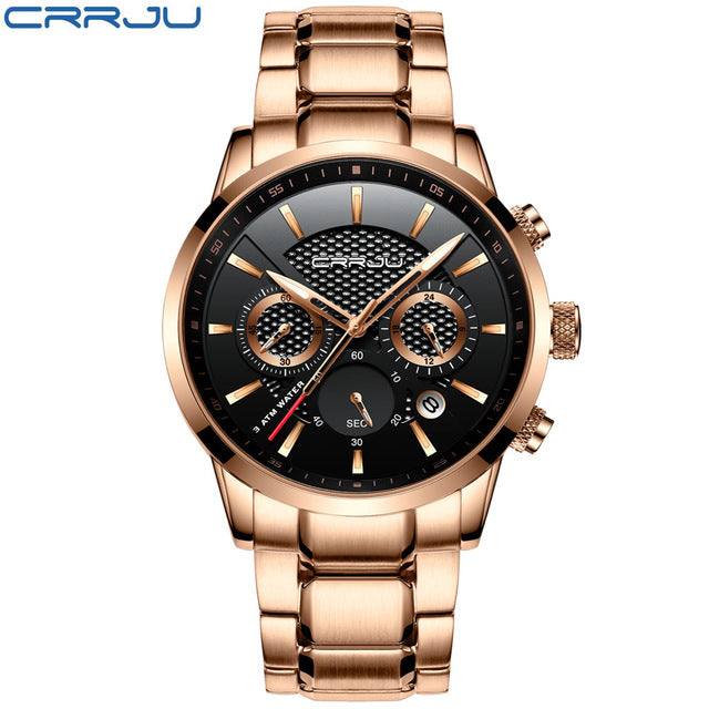 CRRJU Men Watch 30m Waterproof